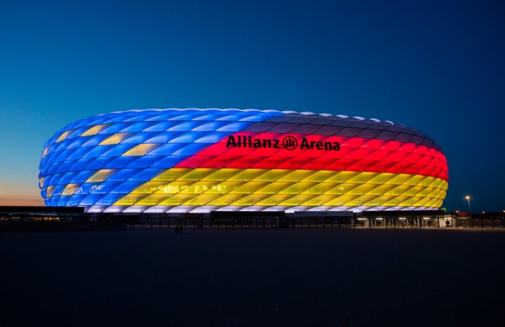 Bayern Munich's Allianz Arena. Twitter/FCBayern