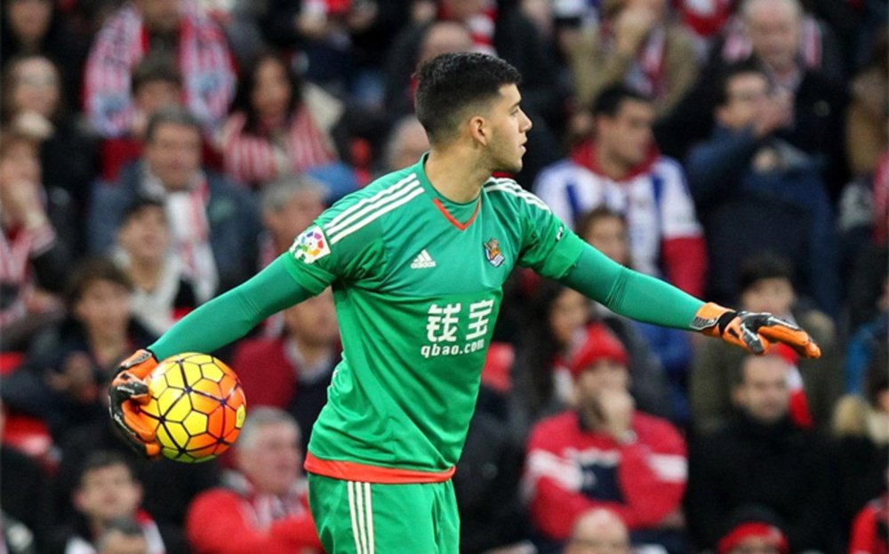 Geronimo Rulli in action for Real Sociedad. EFE