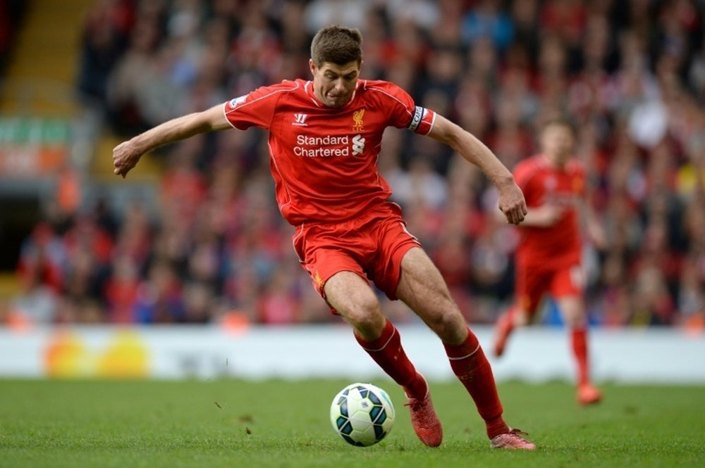 Gerrard fue el protagonista del Liverpool. AFP