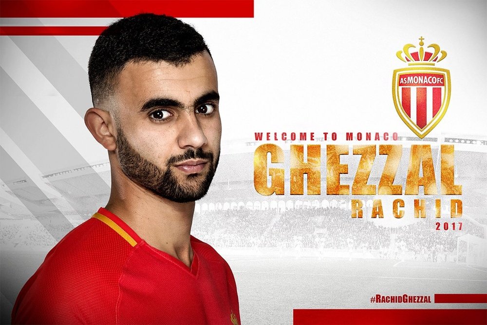 Ghezzal has joined Monaco on a four-year deal. ASMónaco