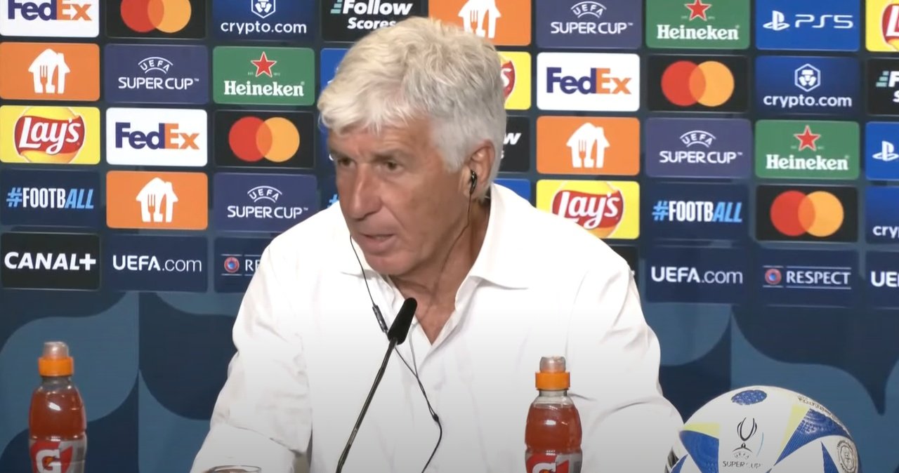 Gasperini gave Real credit for their victory in the European Super Cup match. Screenshot/AtalantaBG