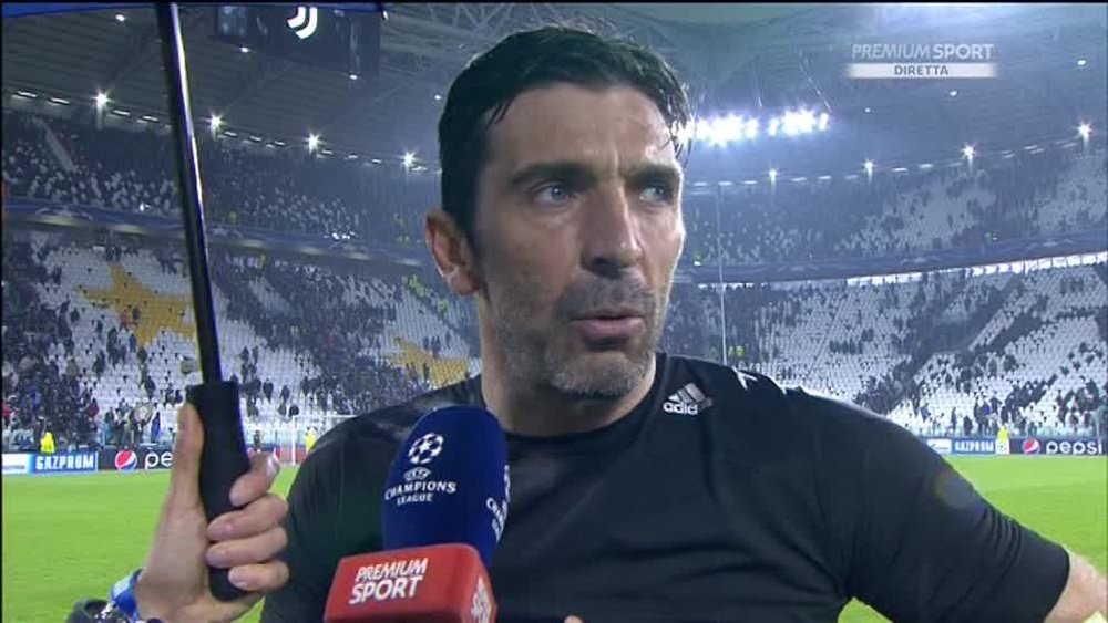 Buffon lauded Ronaldo. Screenshot/PremiumSport