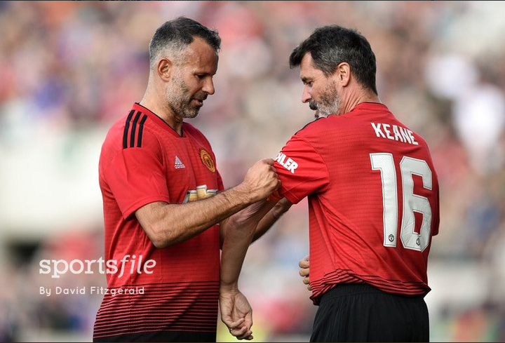 Roy Keane and Giggs feature for Manchester United legends in Liam Miller tribute match