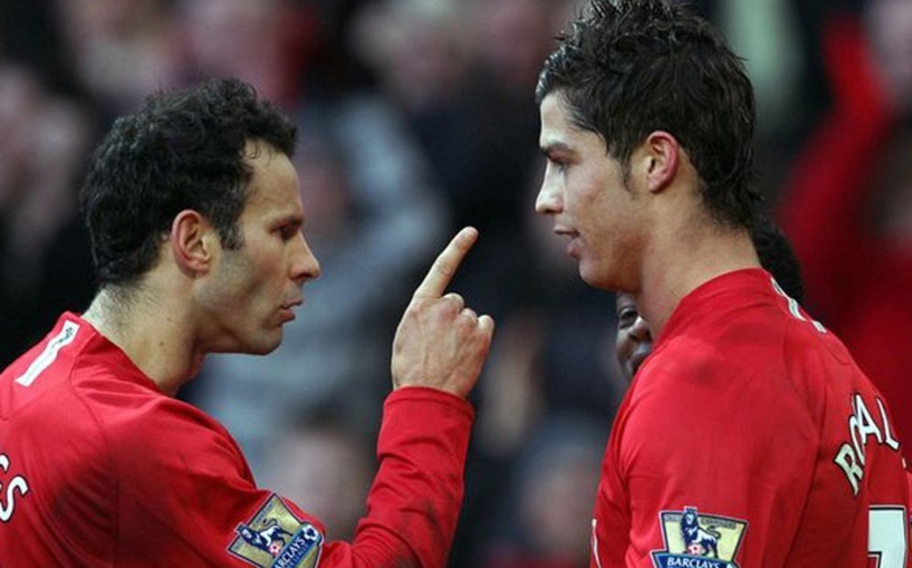 Giggs e Ronaldo, all'epoca dello United. AFP