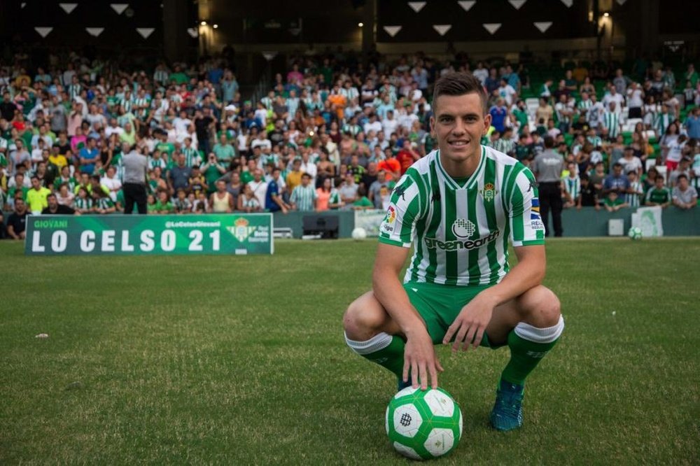 Lo Celso aime Séville. Twitter/RealBetis