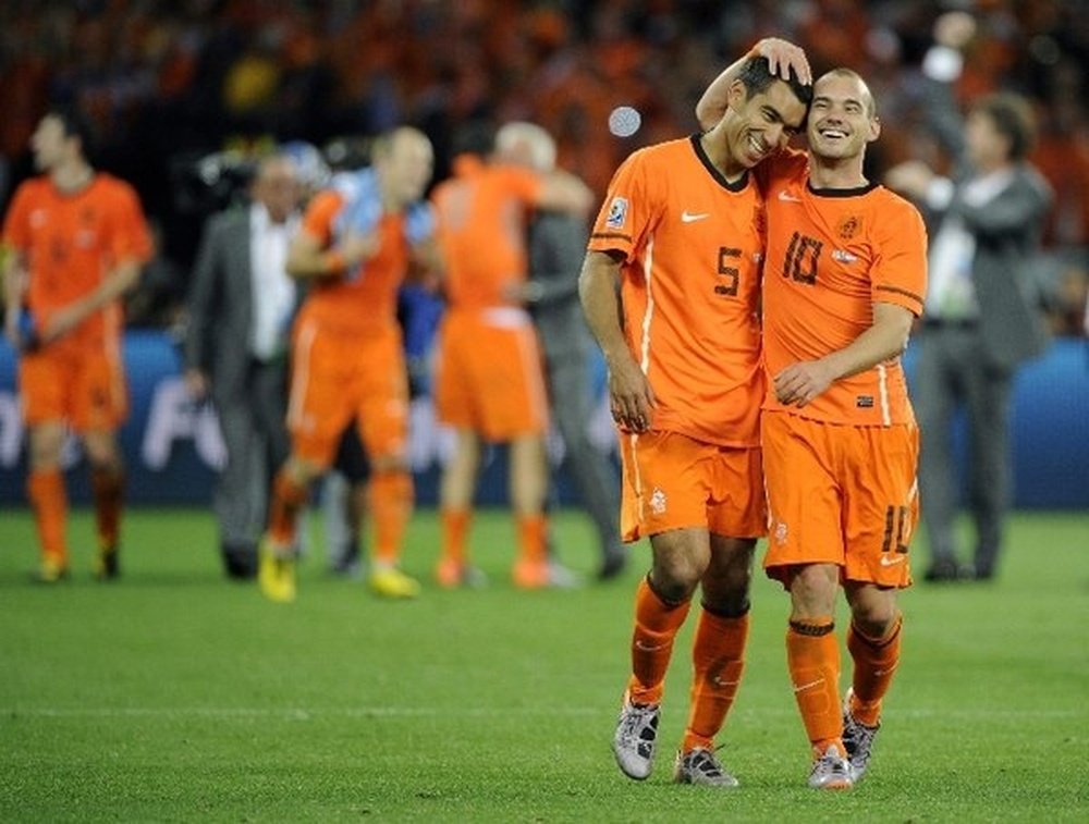 Wesley Sneijder quittera pour de bon sa sélection en septembre 2018. EFE