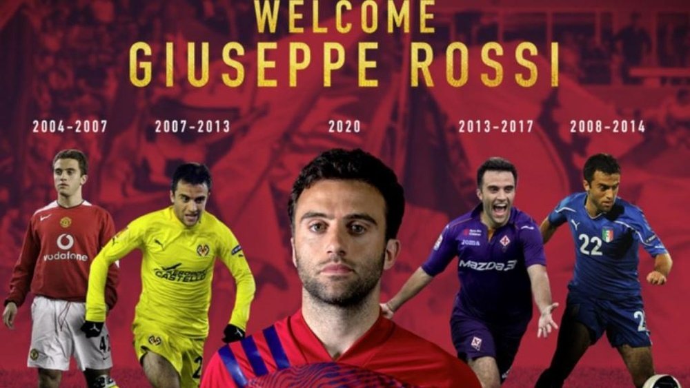 Giuseppe Rossi fue anunciado como nuevo jugador de Real Salt Lake. RealSaltLake