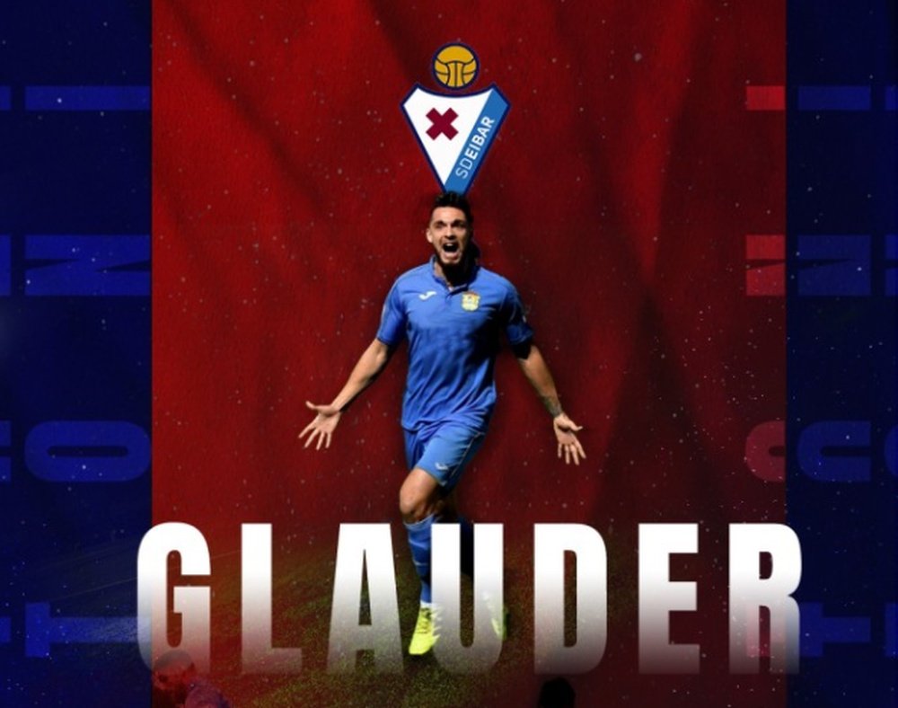 Glauder, nuevo jugador del Eibar. Twitter/SDEibar