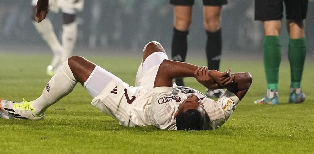 Serge Gnabry blessé aux ischio-jambiers. afp