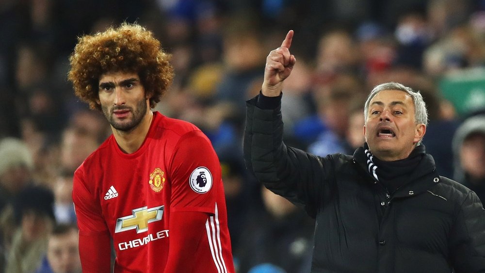 Marouane Fellaini has been linked with a move to the Serie A. Goal