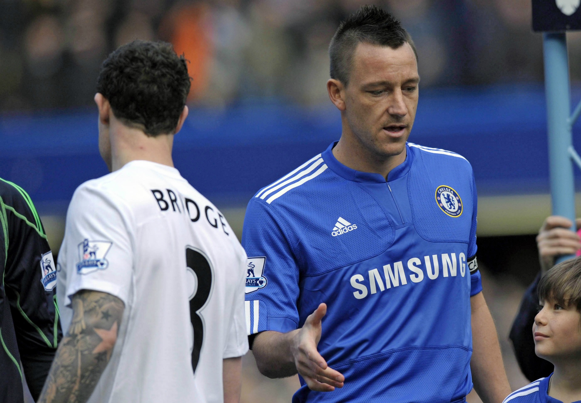 Wayne Bridge refused to shake John Terry's hand back in 2009. Goal