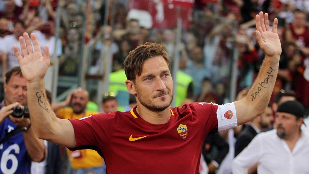 La légende de la Roma, Francesco Totti. AFP