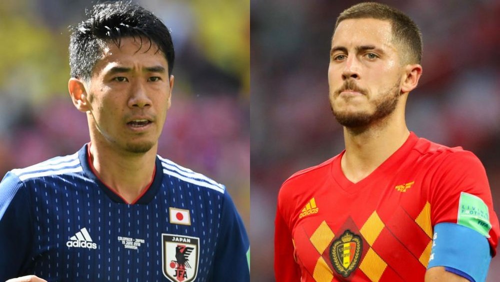 Hazard e Kagawa querem seguir brilhando na Copa.Goal