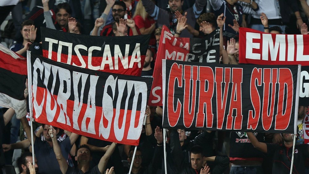 Les fans de l'AC Milan en Serie A. GOAL