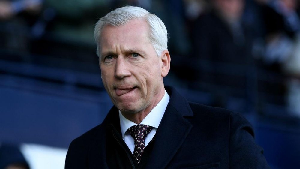 Pardew addressed reports of a dressing room bust-up. GOAL