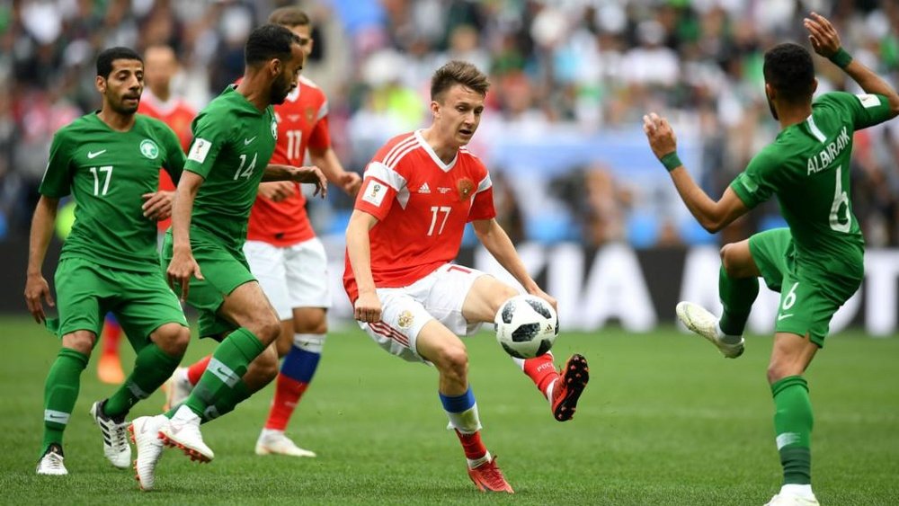 Golovin was a key player in the Russian national team this World Cup. Goal