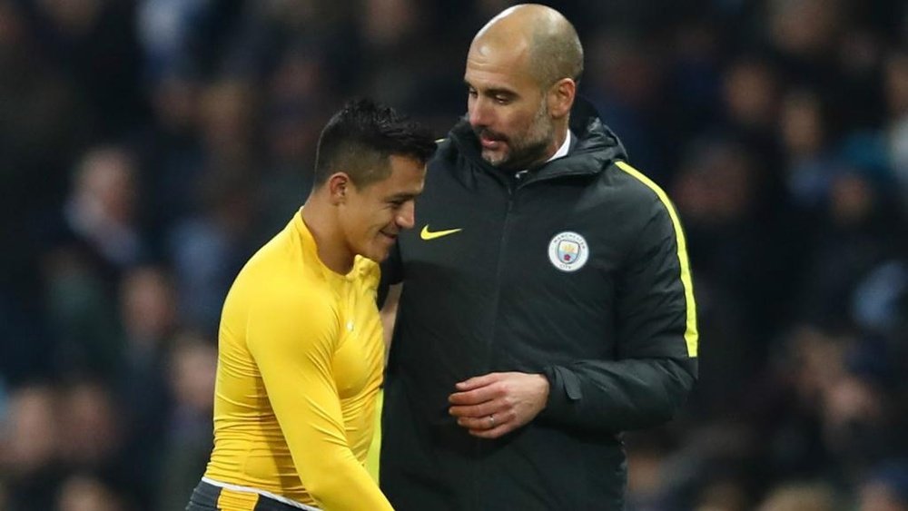 Guardiola has wished Sanchez 'good luck' at Manchester United. GOAL