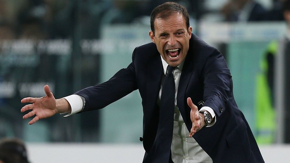 Allegri was not happy despite his side's win over Sporting Lisbon. GOAL