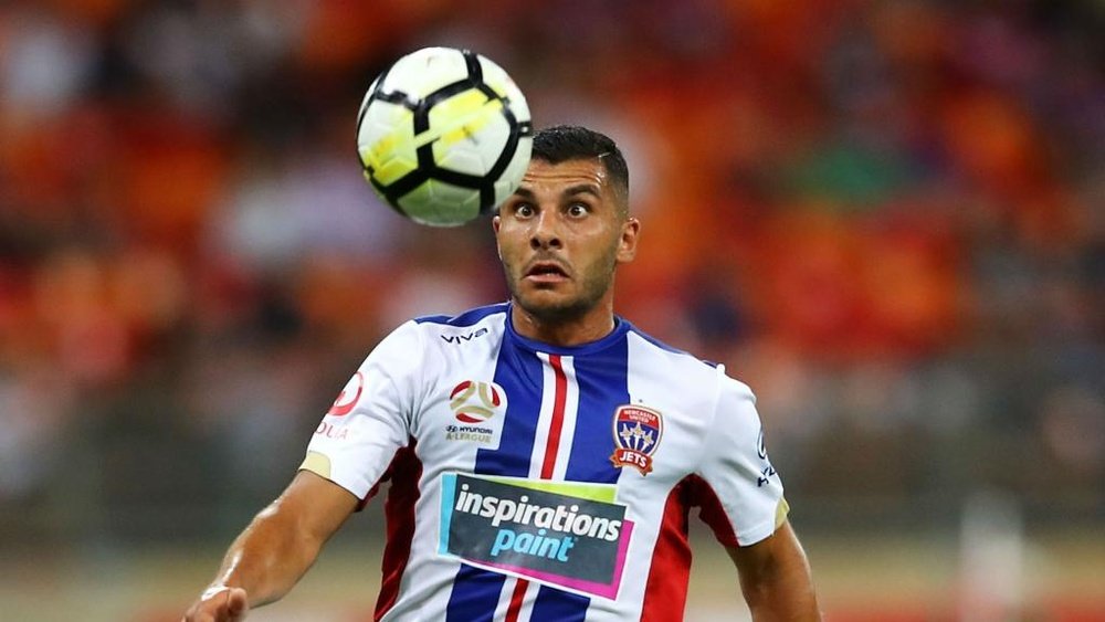 Andrew Nabbout scored a stunning goal to earn the Jets a draw. GOAL