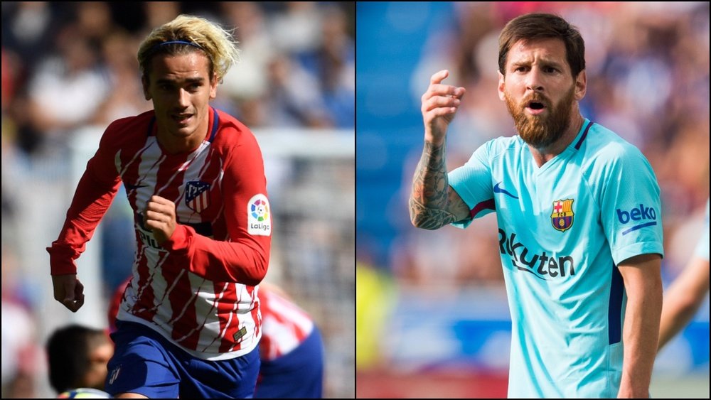 Griezmann and Messi will go head-to-head on Saturday. GOAL