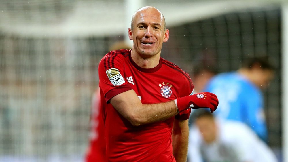 Arjen Robben in action for Bayern Munich. Goal