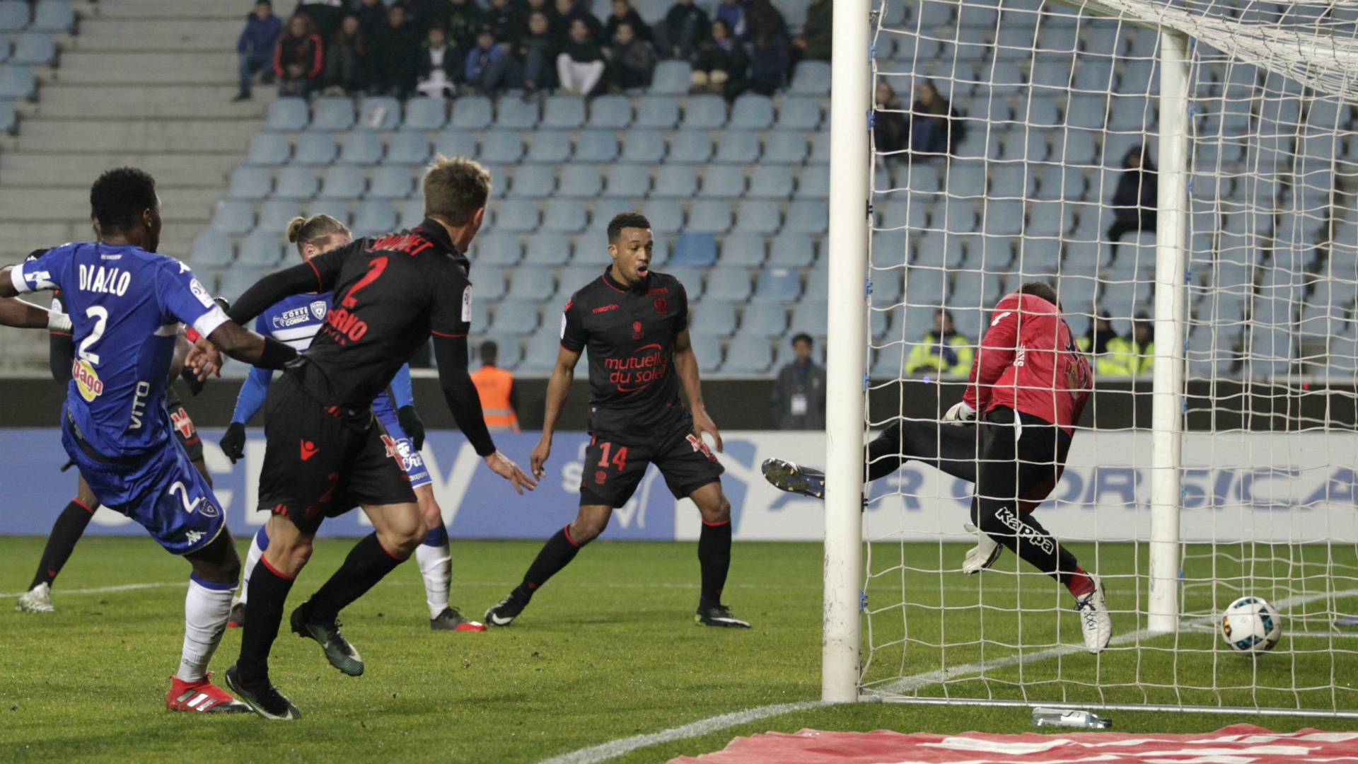 Nice go top but struggles continue in draw with 10-man Bastia