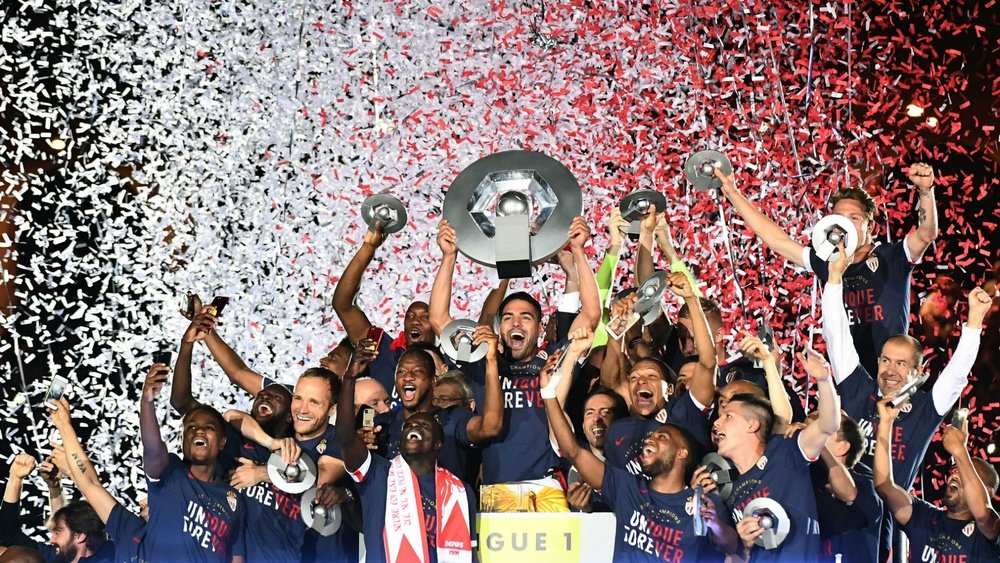 L'AS Monaco a remporté son huitième titre de champion de France. AFP