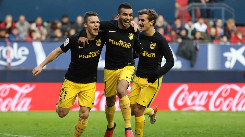 Atletico Madrid celebrates Atletico Madrid Osasuna La Liga