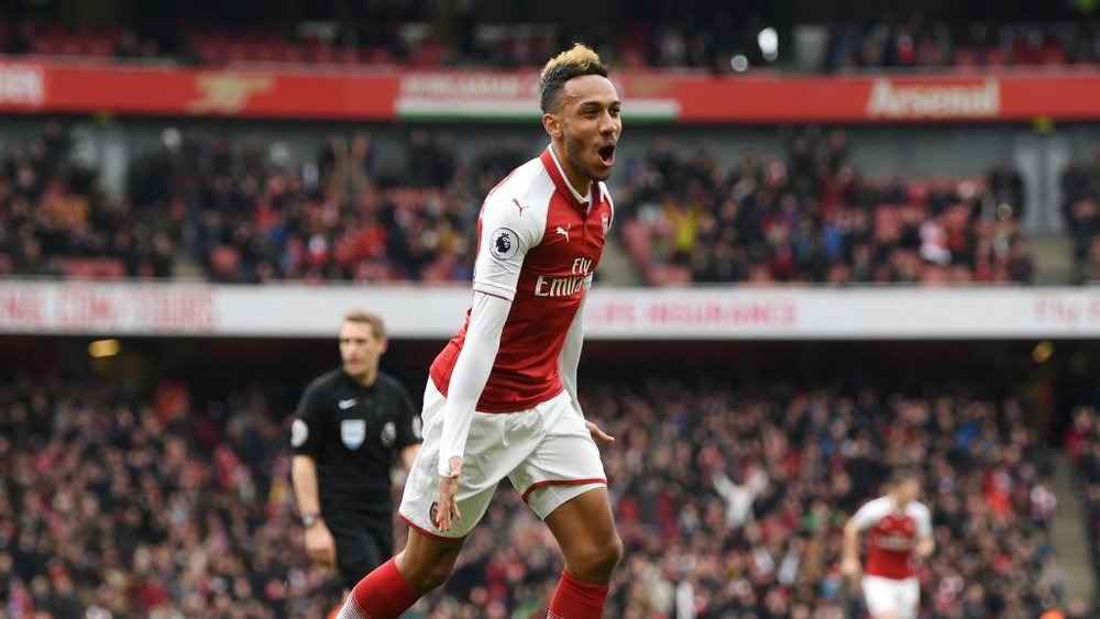 Wenger was delighted by Aubameyang's gesture. GOAL