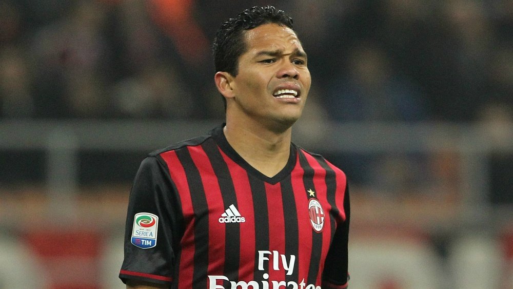 Bacca on the pitch. Goal