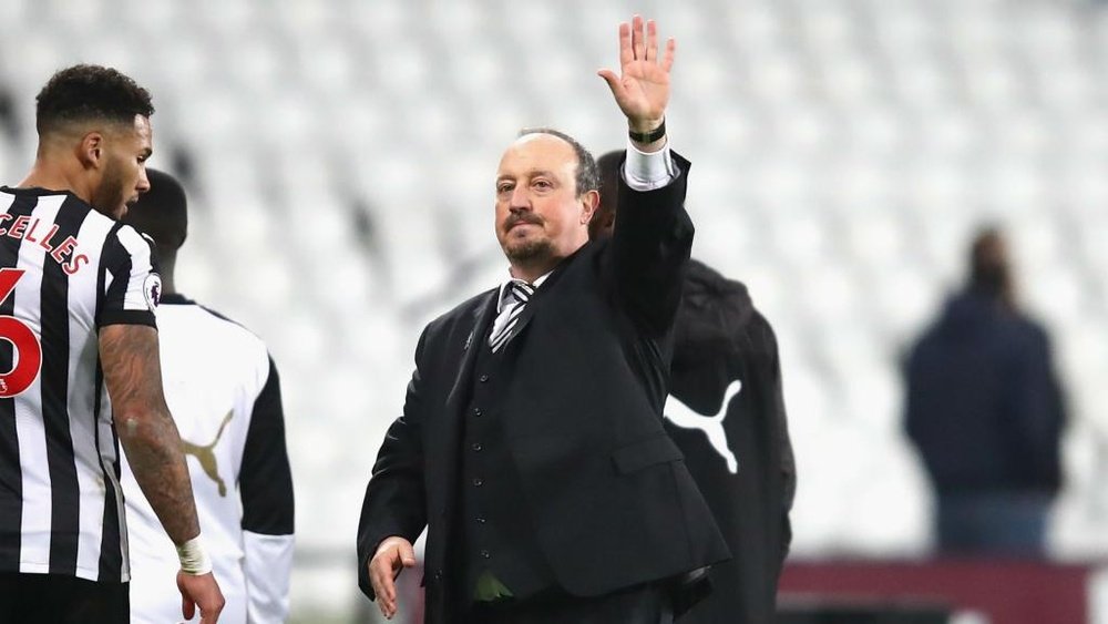 Benitez was delighted to see Newcastle United finally receive reward for their efforts. GOAL