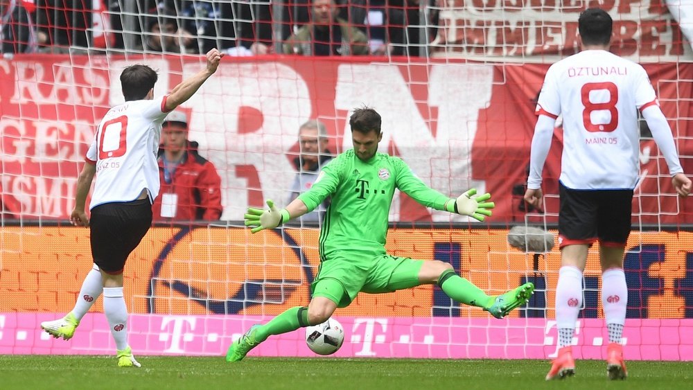 Bojan inscrit un but au Bayern Munich lors d'un but avec Mainz en Bundesliga. AFP