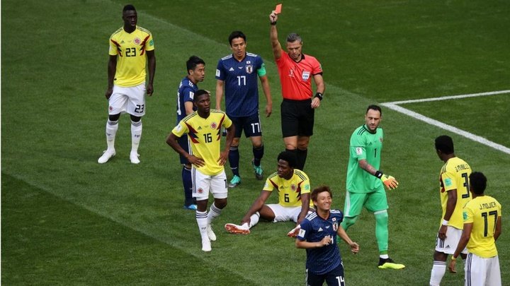 Expulsão de colombiano é a segunda mais rápida da história das Copas