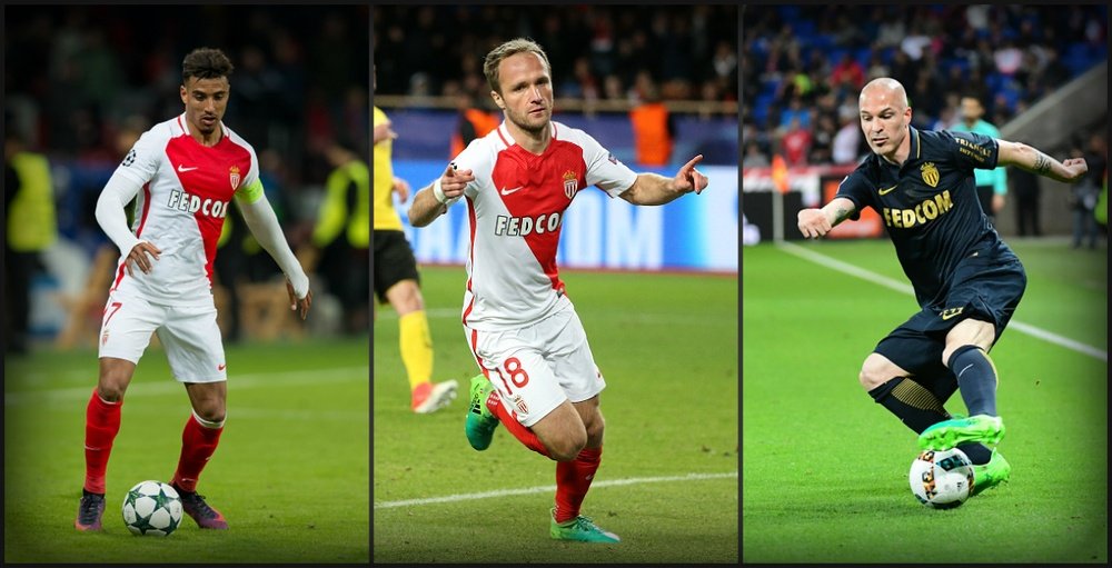 Les trois mousquetaires de Monaco, Dirar, Germain, Raggi. Goal