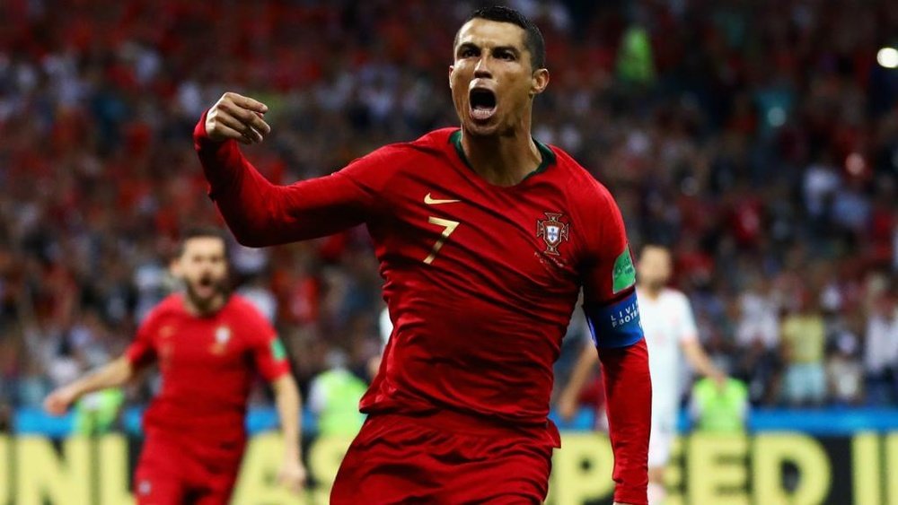 Ronaldo scored all three of Portugal's goals against Spain. GOAL