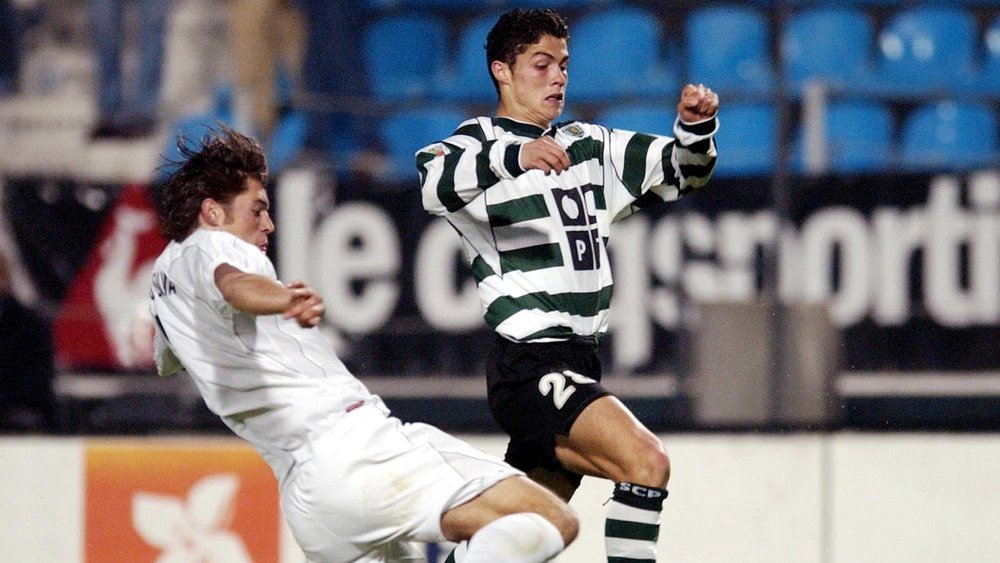 Cristiano Ronaldo, lorsqu'il joué au Sporting CP. AFF