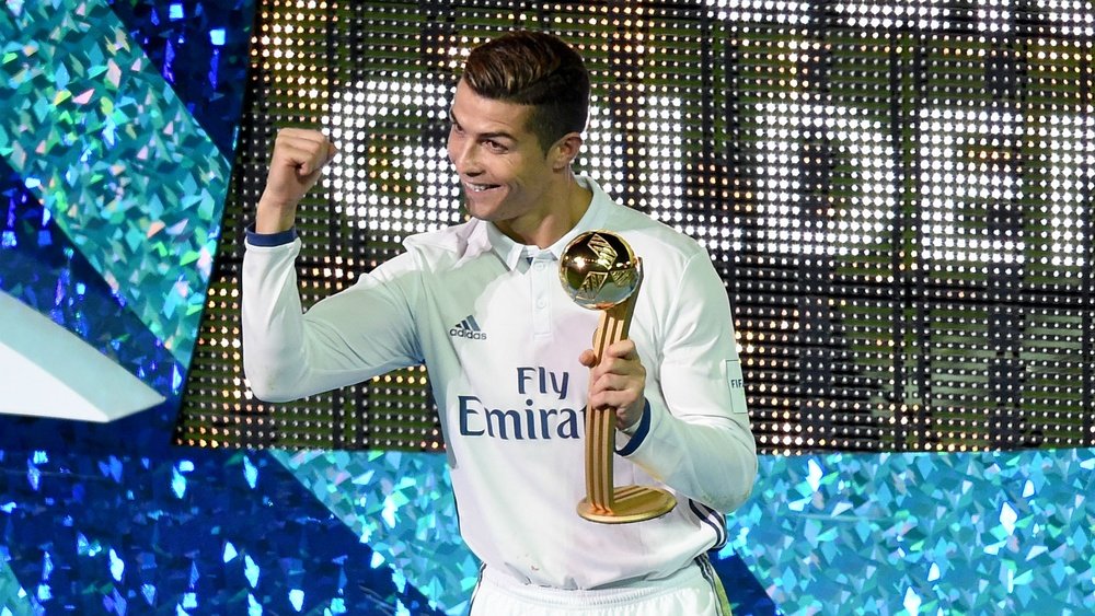 Cristiano Ronaldo celebrates with the Club World Cup. Goal