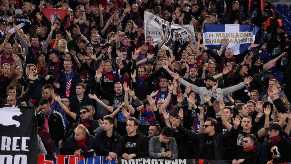 CSKA Moscow fans try set fire to Spartak stadium