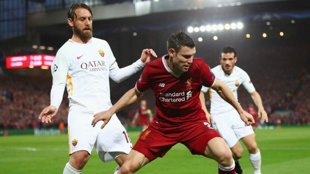 De Rossi was frustrated at the way his side let Liverpool get at them. GOAL