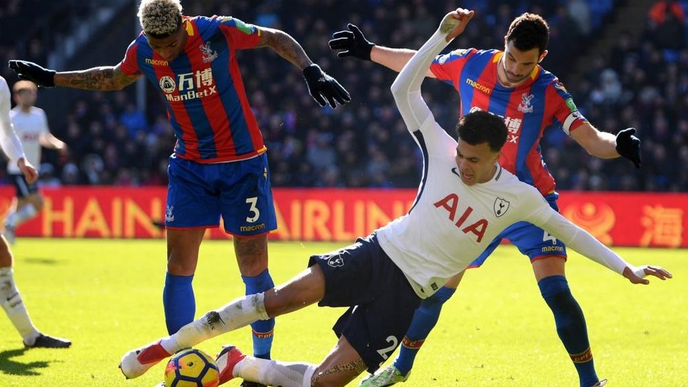 Alli was accused of diving against Crystal Palace. GOAL