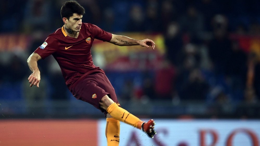 Le joueur de l'AS Rome, Diego Perotti, dans un match de Serie A. AFP