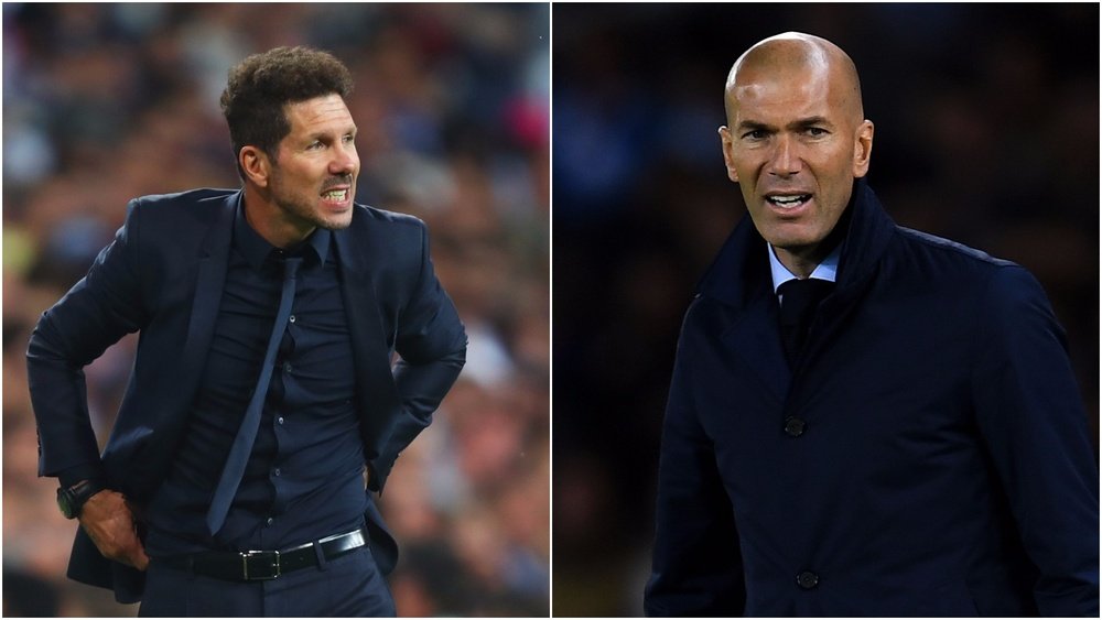 Simeone and Zidane both head into the game under pressure. GOAL