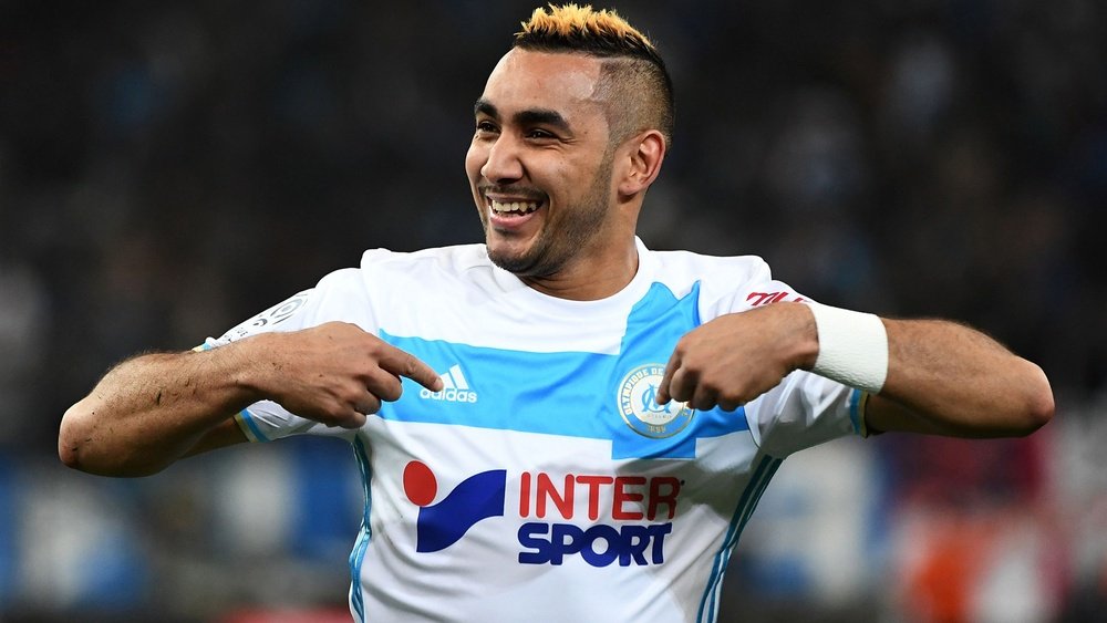 Dimitri Payet with the Marseille tricot. Goal