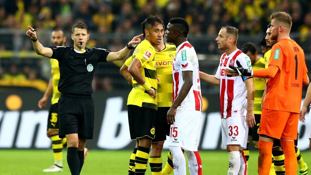 Dortmund's second goal came after a VAR decision. Goal