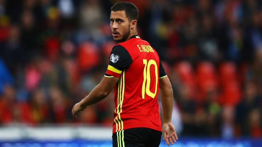 Hazard will not be false nine for Belgium, says Martinez