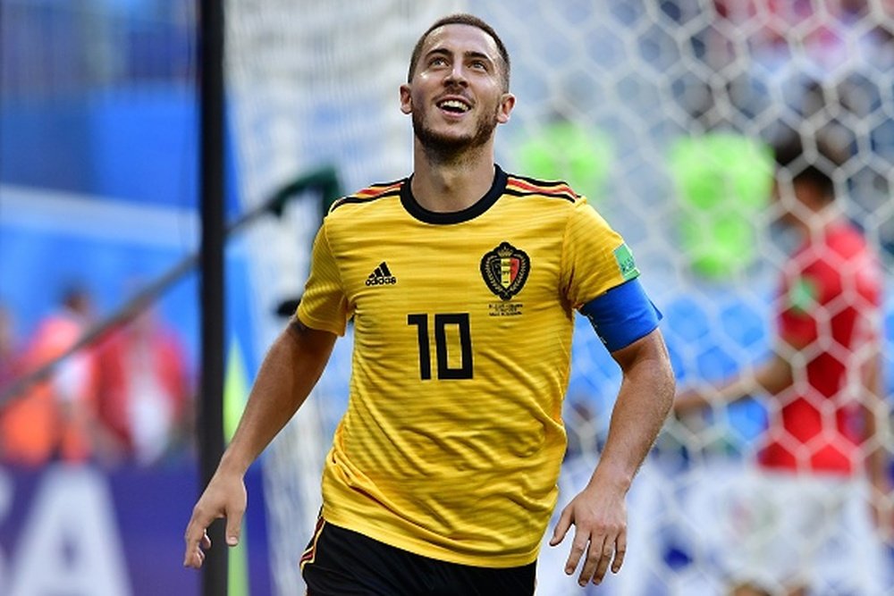 Eden hazard content de sa Coupe du monde. AFP