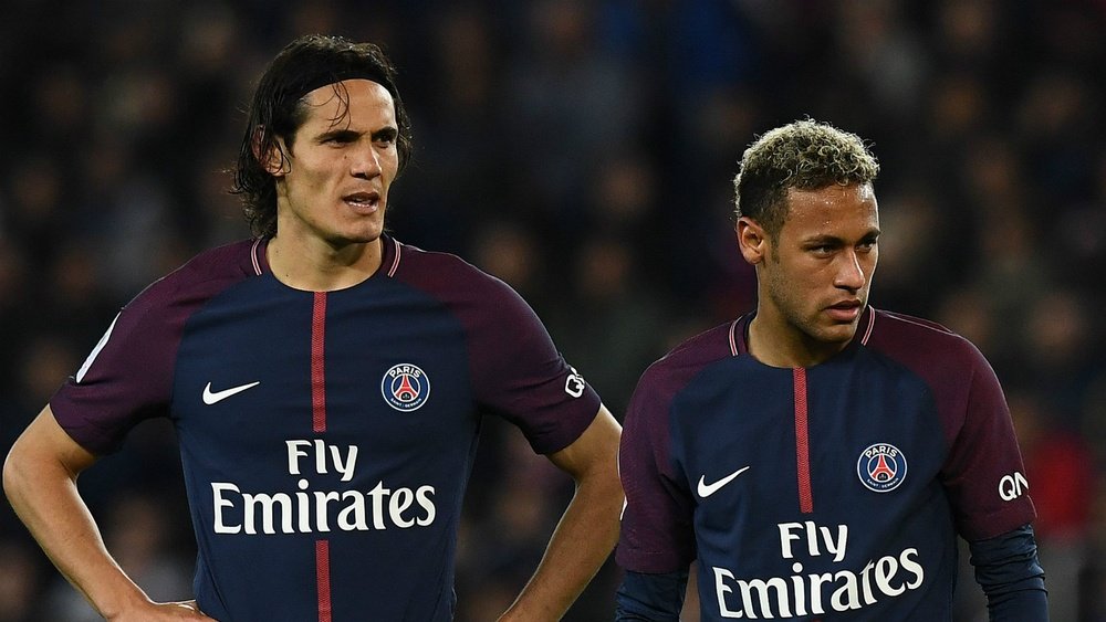 Edinson Cavani et Neymar sous les couleurs du Paris Saint-Germain. GOAL