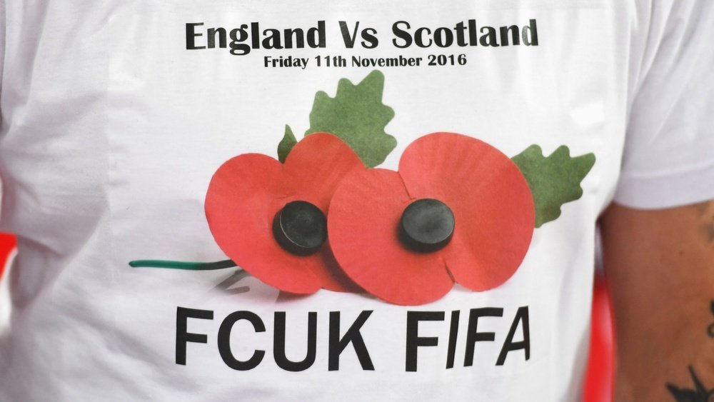 England vs Scotland FCUK FIFA t-shirt. Goal