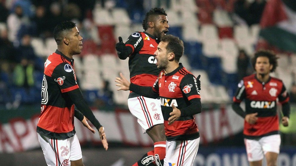 Everton Ribeiro Orlando Berrio Rodinei Palestino Flamengo Copa Sudamericana