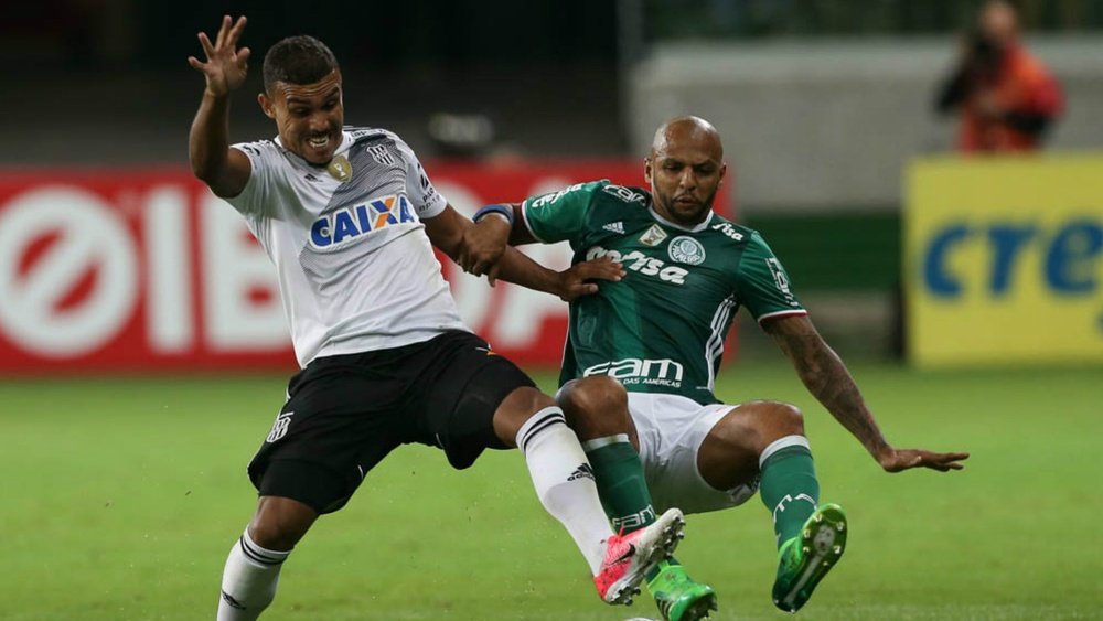 Felipe Melo e Pottker - Palmeiras x Ponte Preta - 22/04/2017